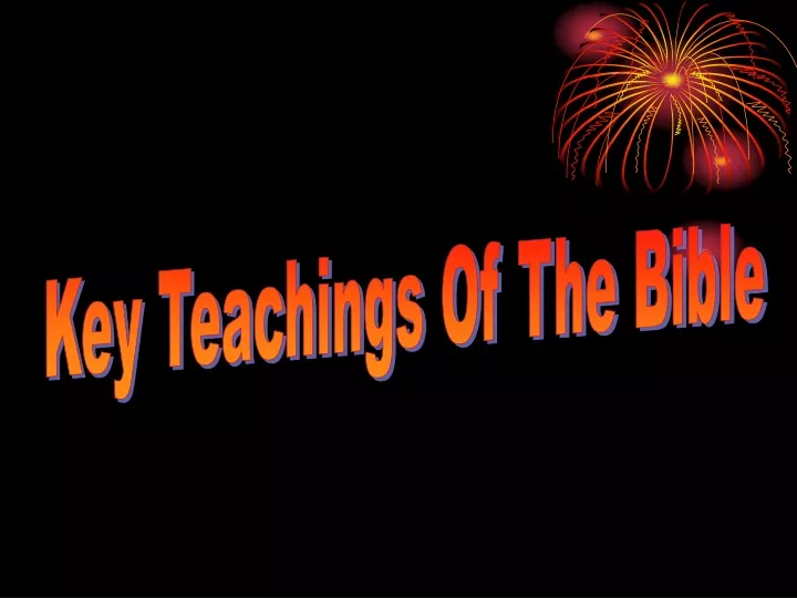 key teachings of the bible