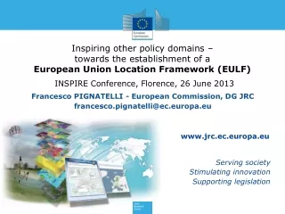 Francesco PIGNATELLI - European Commission, DG JRC