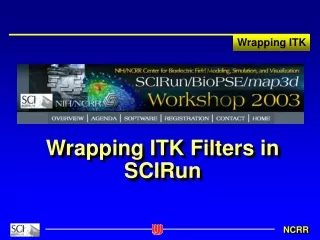 Wrapping ITK Filters in SCIRun
