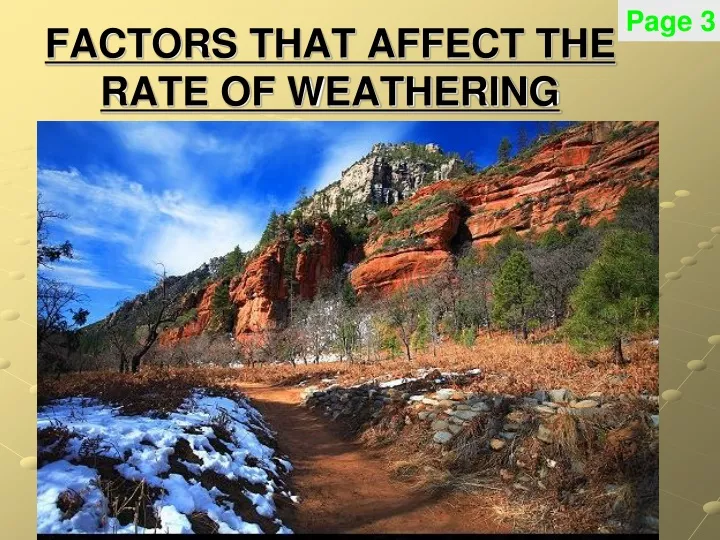 factors that affect the rate of weathering