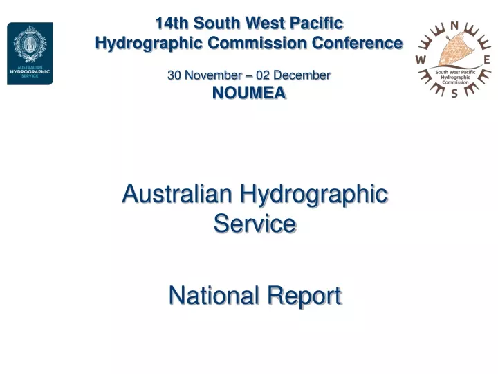 14th south west pacific hydrographic commission conference 30 november 02 december noumea
