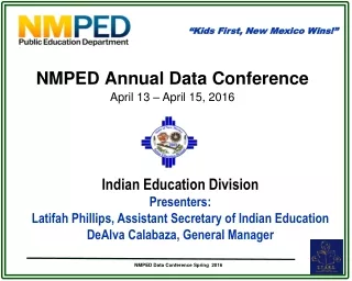 NMPED Annual Data Conference