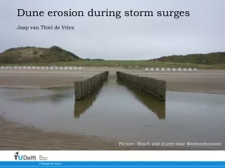 Dune erosion during storm surges