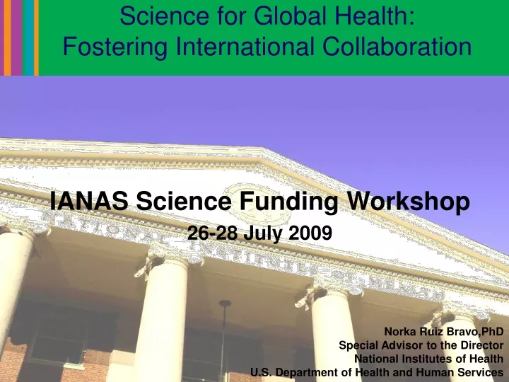 science for global health fostering international collaboration