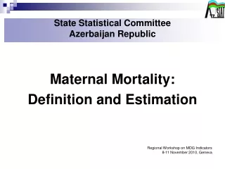 State Statistical Committee  Azerbaijan Republic