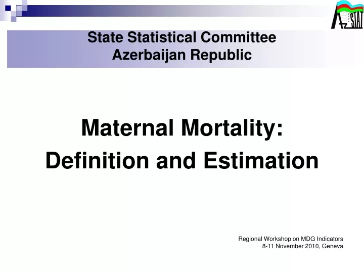 state statistical committee azerbaijan republic
