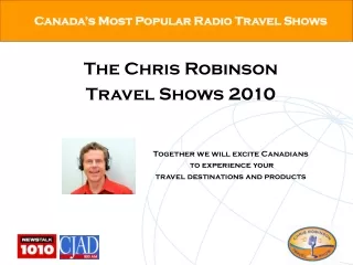 Canada’s Most Popular Radio Travel Shows