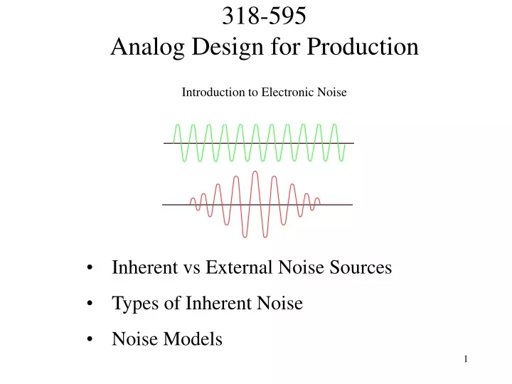 introduction to electronic noise