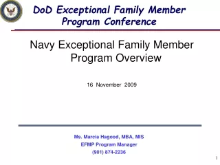 DoD Exceptional Family Member Program Conference