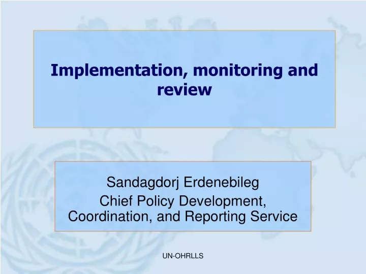 implementation monitoring and review