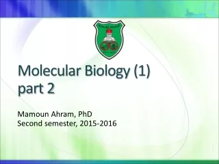 Molecular Biology ( 1) part 2