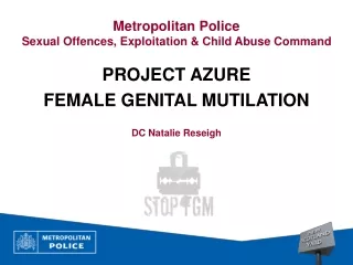 Metropolitan Police  Sexual Offences, Exploitation &amp; Child Abuse Command