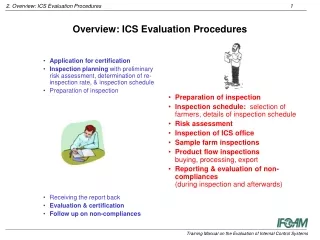 Overview: ICS Evaluation Procedures