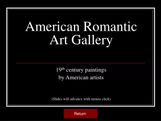 American Romantic Art Gallery