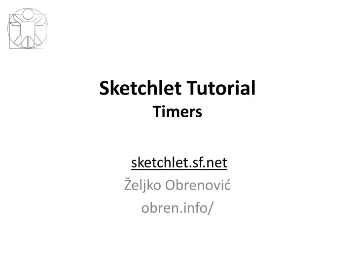 sketchlet tutorial timers