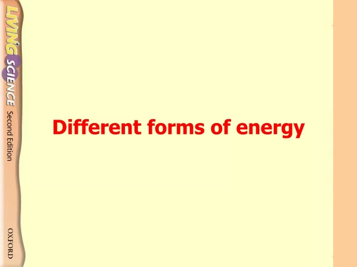 different forms of energy