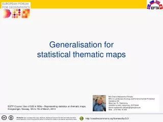 Generalisation for  statistical thematic maps