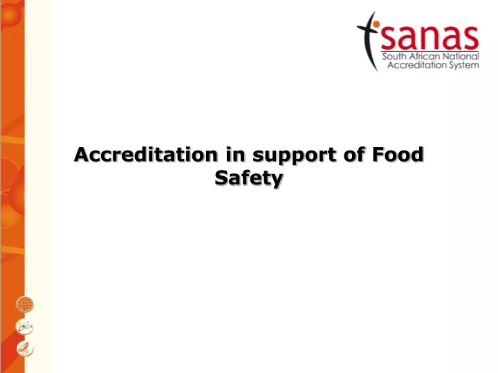 accreditation in support of food safety