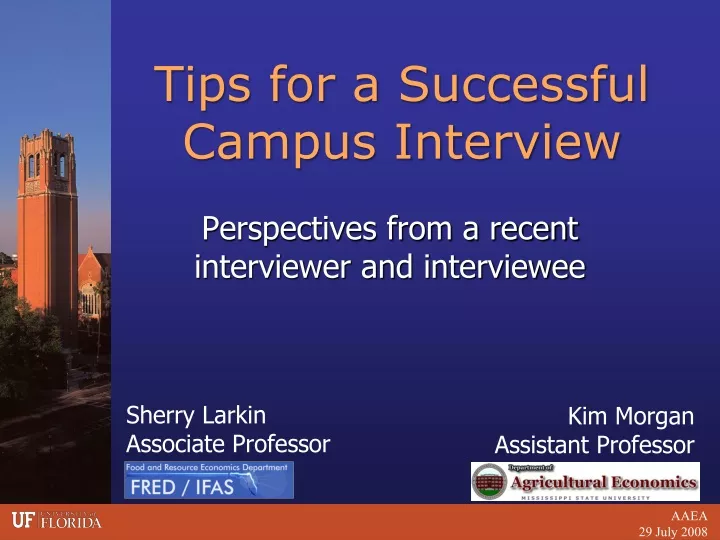 tips for a successful campus interview