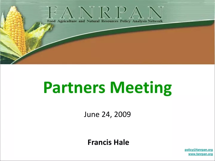 partners meeting june 24 2009