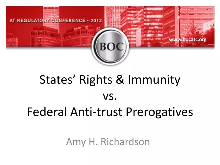 states rights immunity vs federal anti trust prerogatives
