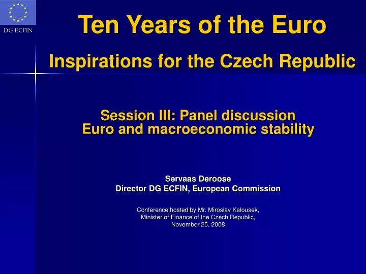 ten years of the euro inspirations for the czech