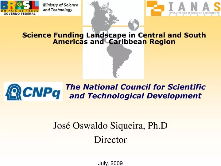 science funding landscape in central and south