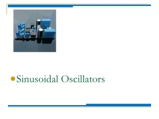 Sinusoidal Oscillators