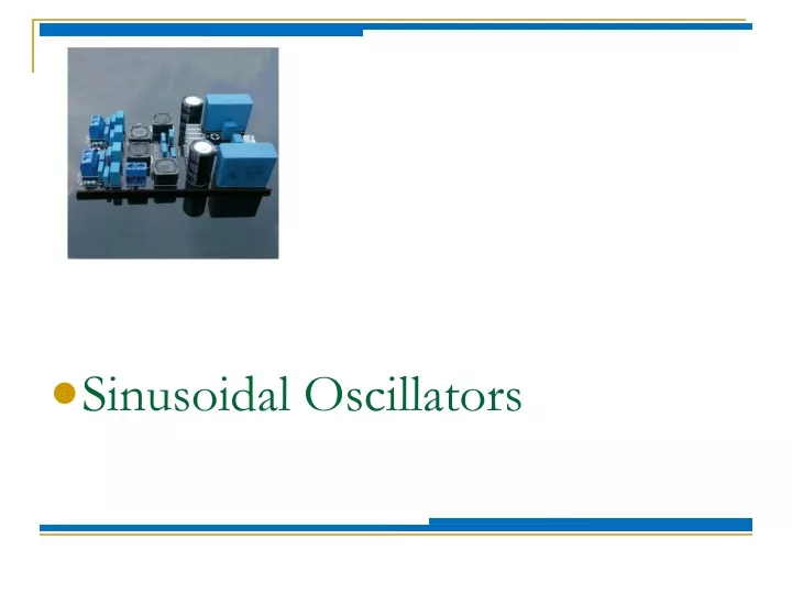 sinusoidal oscillators
