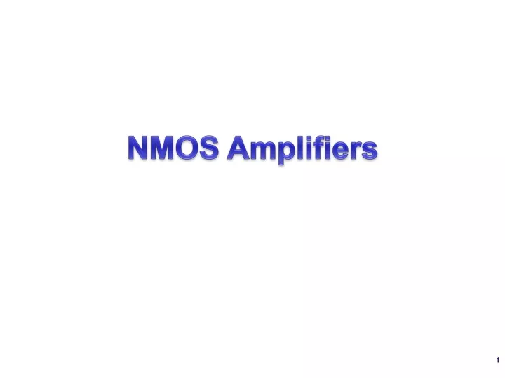 nmos amplifiers