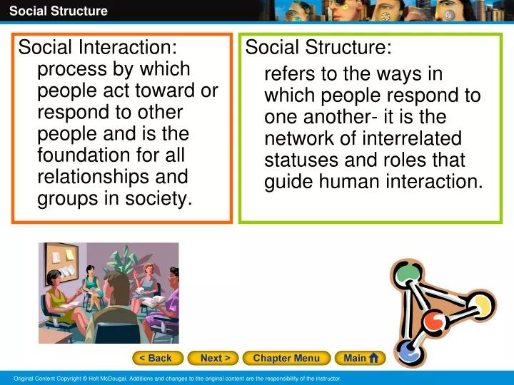 social interaction process by which people