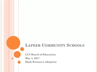 Lapeer Community Schools