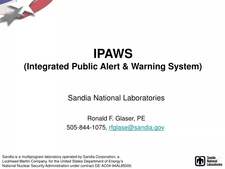 ipaws integrated public alert warning system