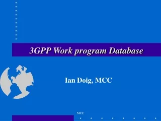 3GPP Work program Database