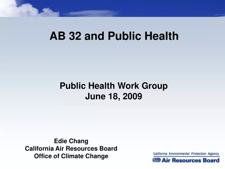 ab 32 and public health