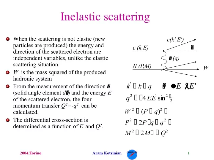 inelastic scattering