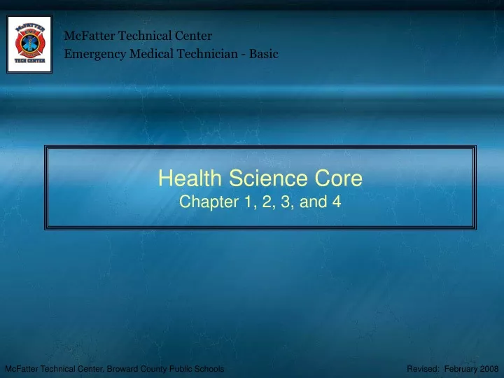 health science core chapter 1 2 3 and 4