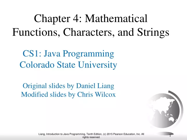 chapter 4 mathematical functions characters and strings