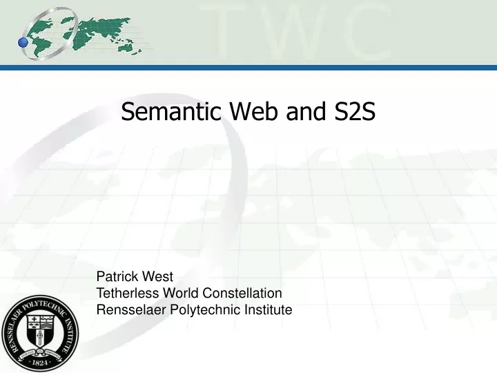 semantic web and s2s