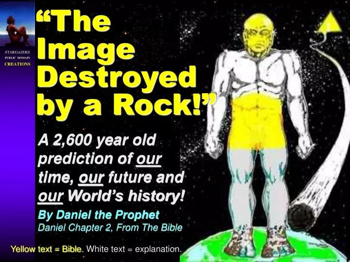 the image destroyed by a rock