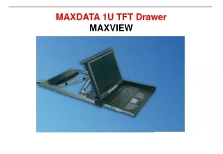 MAXDATA 1U TFT Drawer MAXVIEW
