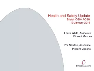 Health and Safety Update Bristol IOSH/ AOSH 10 January 2019