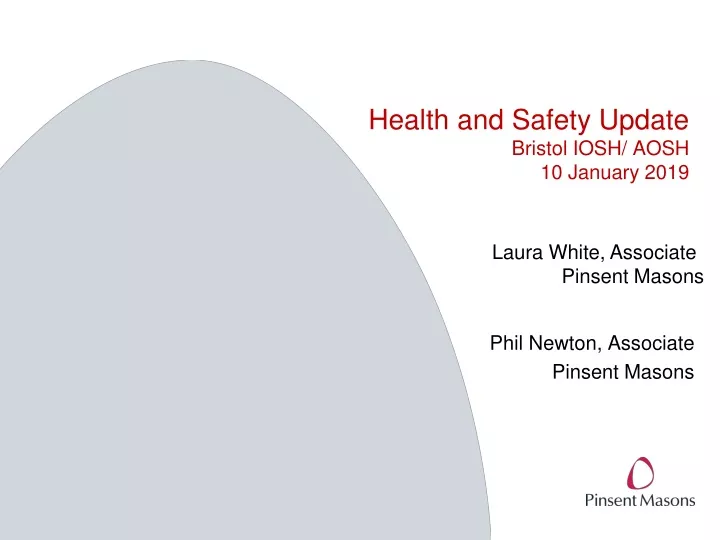 health and safety update bristol iosh aosh 10 january 2019