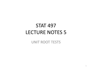 STAT 497 LECTURE NOTES 5