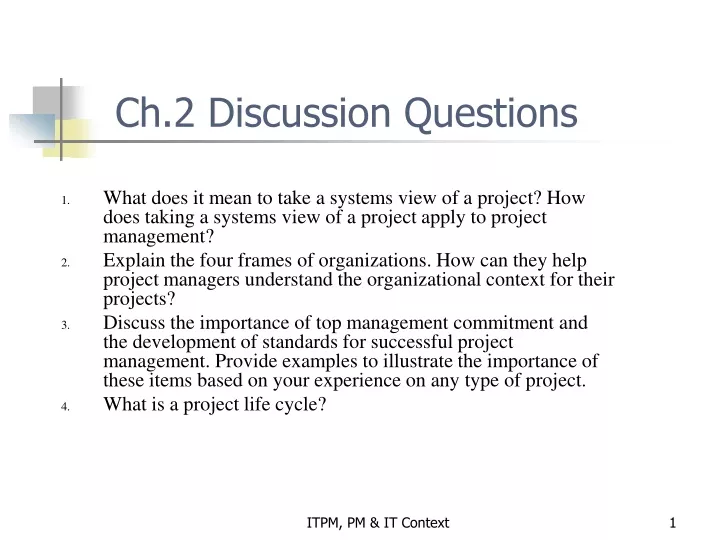 ch 2 discussion questions
