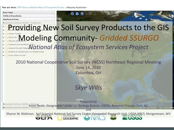 providing new soil survey products