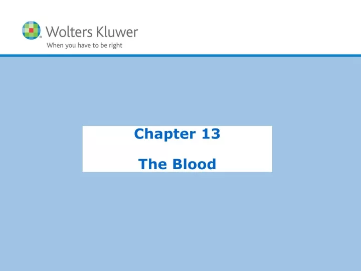 chapter 13 the blood
