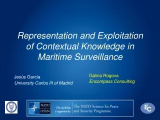 Representation and Exploitation of Contextual Knowledge in Maritime Surveillance