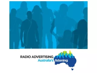 Contents Radio Advertising, Australia’s Listening – Brand Campaign Overview