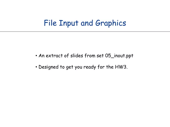 file input and graphics